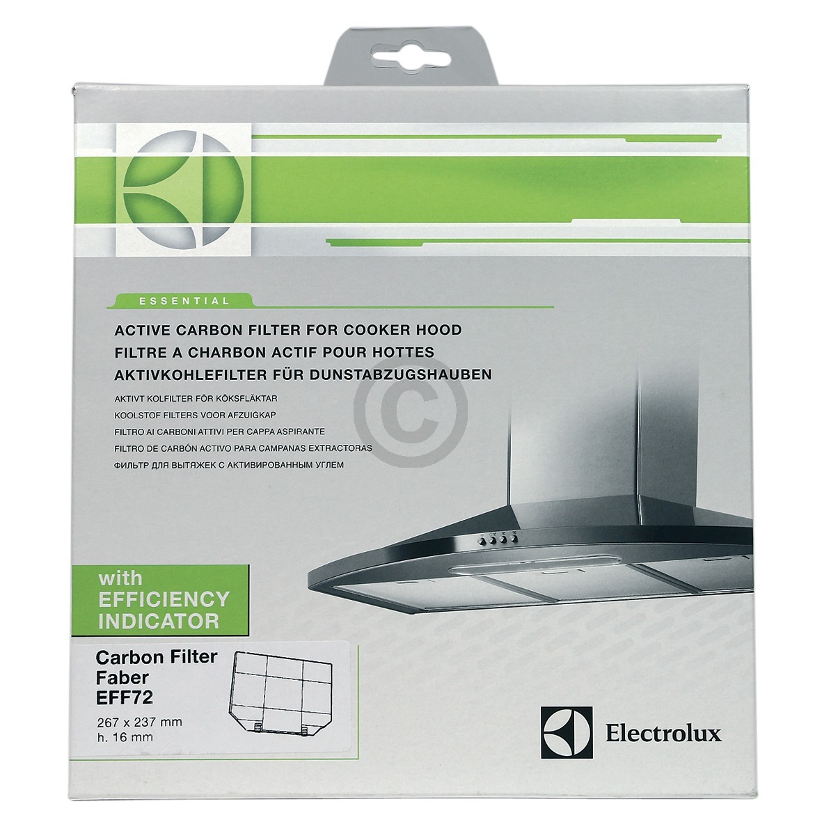 FILTRO CAPPA ASPIRANTE MODEL EFF72 FABER ELECTROLUX